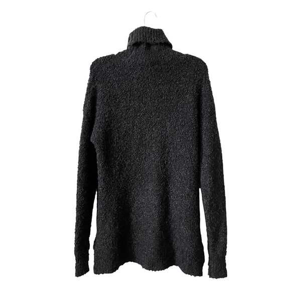 Sweaty Betty Pullover Sweater Women's Size S Black Boucle Turtle Neck Zippers - Picture 4 of 6